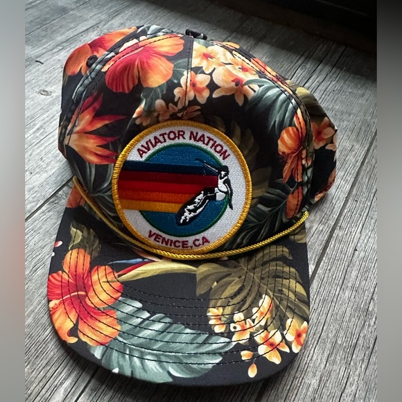 Aviator Nation Other - Aviator Nation Floral Tropical Hat